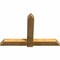 Ekena Millwork Eugene Rough Sawn Timber Gable Bracket, Western Red Cedar, 60"W x 40"H x 4"D x 6"F, 16/12 Pitch GBW060X40X0406EUG00RWR - alternate 5